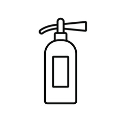 Fire extinguisher line icon vector simple design