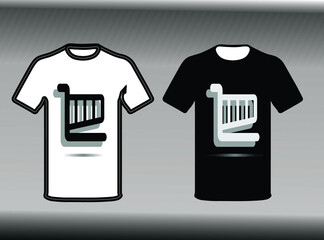 t shirt design template for shopping complex.