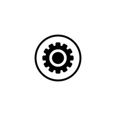 gear icon vector symbol isolated illustration white background