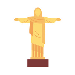 corcovade christ flat style icon