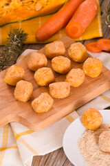 Pumpkin chicken meatballs.
