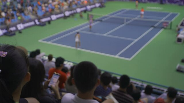 tennis player on the court