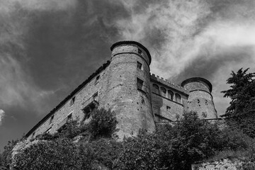 Carpinone, Molise, Isernia. The  medieval castle. 