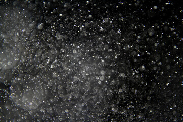 Bokeh of water particles