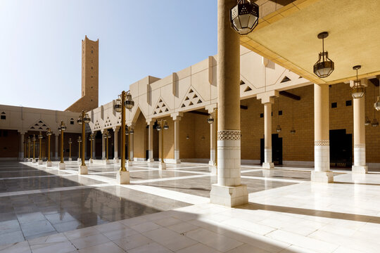 Imam Turki bin Abdullah Mosque near Dira Square in downtown Riyadh in Kingdom of Saudi Arabia