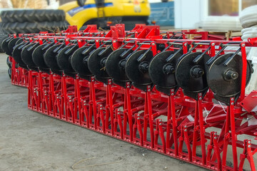 Agricultural machinery seeder, fan, cultivator for combine harvester. Trailed agricultural machinery assembly plant.
