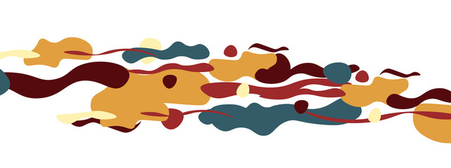 Trendy liquid style shapes abstract design, dynamic vector background for placards, brochures, posters, web landing pages, covers or banners