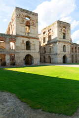 Ruins of 17th century castle  Krzyztopor, italian style palazzo in fortezza, Ujazd, Poland