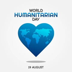 World Humanitarian Day Vector Illustration