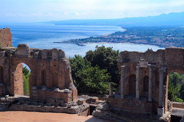 Coastal View from Taormina Greek Theater