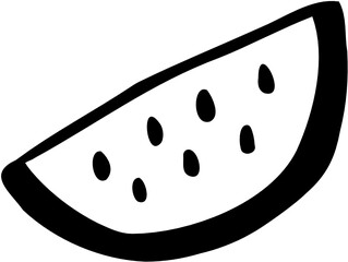 Watermelon Line Vector Illustration