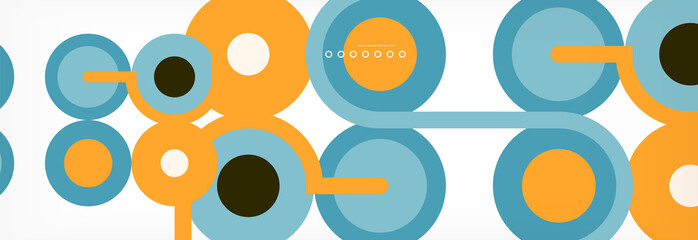 Circles and lines abstract background for covers, banners, flyers and posters and other templates