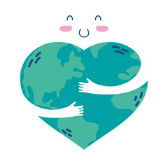 world planet earth hugging love