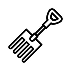 garden fork icon vector design trendy