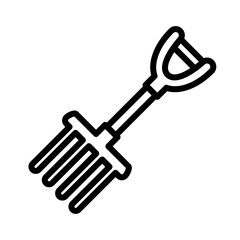 garden fork icon vector design trendy