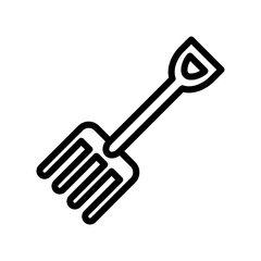 garden fork icon vector design trendy