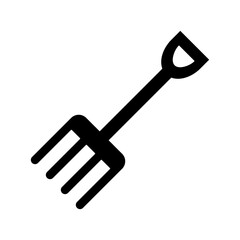garden fork icon vector design trendy