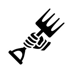 garden fork icon vector design trendy