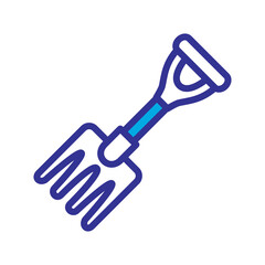 garden fork icon vector design trendy
