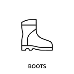 Obraz premium boots icon vector. boots sign symbol for modern design.