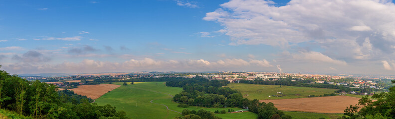 Panorama of Koterov lookout, Pilsen