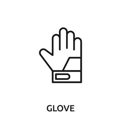 glove icon vector. glove sign symbol for modern design.