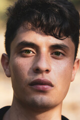 Obraz premium Portrait of man in the woods