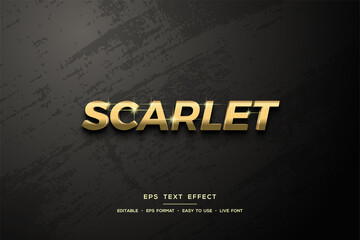 Premium EPS text style effect 3d glossy gold.