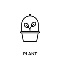 plant icon vector. plant sign symbol for modern design.
