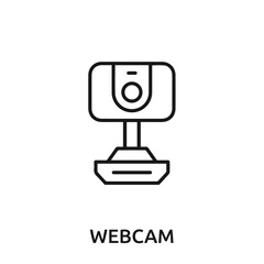 webcam icon vector. webcam sign symbol for modern design.