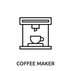 coffee maker icon vector. coffee maker sign symbol for modern design.