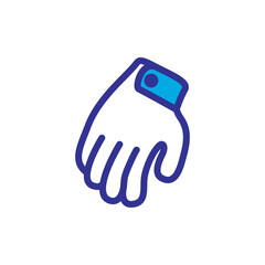 glove icon vector design trendy