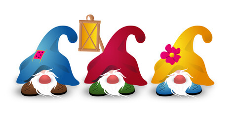 Three dwarves illustration