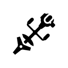 grass cutter icon vector design trendy