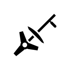 grass cutter icon vector design trendy