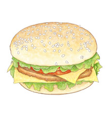 food digital paintig 