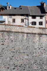 Fototapeta na wymiar The walls and medieval town of Briancon