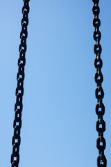 The chain of the medieval bridge