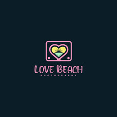 Love Beach Photography Logo Design