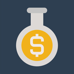 Graphic mall, Research, Flat color icon.