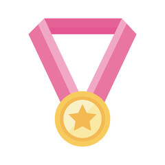 medal award flat style icon