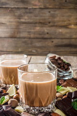 Sweet chocolate liqueur