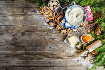 Christmas baking background