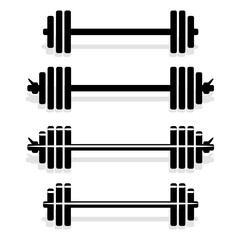 Barbell, dumbbell, icon graphic element for design