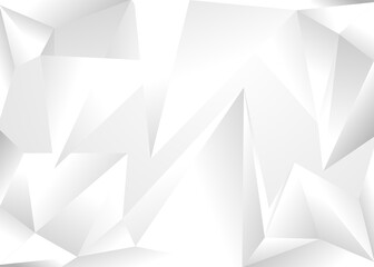 Obraz premium Abstract polygonal white background, vector illustration