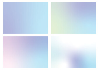 Naklejka premium 爽やかなグラデーション背景セット