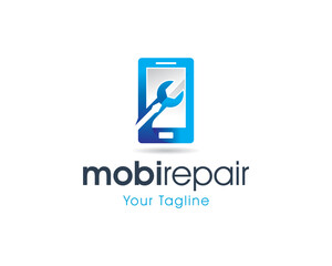 Mobile Repair Logo Design, Concept, Icon, Symbol, Vector