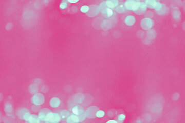 Bokeh on a beautiful pink background