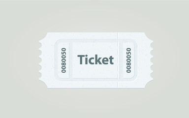 Vector Cinema Theater Ticket. Illustration. 