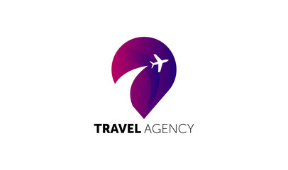 TRAVEL AGENCY LOGO. travel logotype design template.
